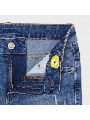 Mayoral Erkek Çocuk Denim Yırtıklı Pantolon 6556 Mavi