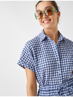 Koton Kareli Kısa Kollu Gömlek