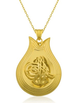 925 Gümüş Osmanlı Tuğrası 925 Ayar Gümüş Kolye