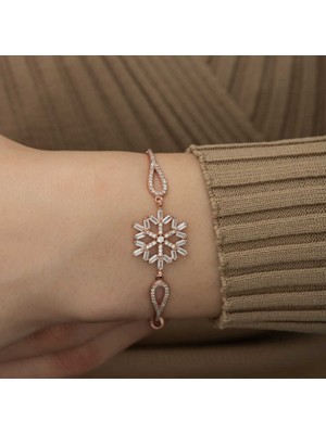 925 Gümüş Baget Taşlı 925 Ayar Gümüş Bileklik