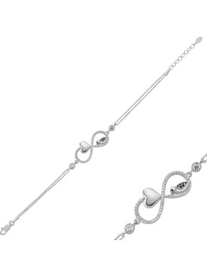 925 Gümüş Sonsuzluk Çalıkuşu 925 Ayar Gümüş Bileklik