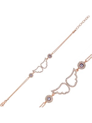 925 Gümüş Melek Kanadı 925 Ayar Gümüş Bileklik