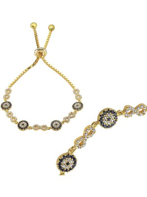 925 Gümüş Nazar Sonsuzluk 925 Ayar Gümüş Bileklik