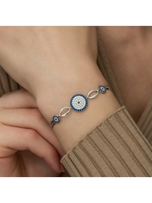 925 Gümüş Nazar 925 Ayar Gümüş Bileklik