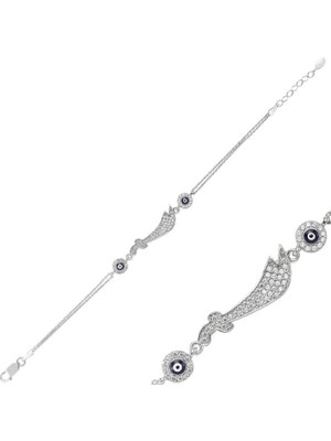 925 Gümüş Zülfikar Kılıcı Detaylı  925 Ayar Gümüş Bileklik