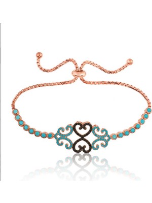 925 Gümüş Vav Desenli Asansör 925 Ayar Gümüş Bileklik