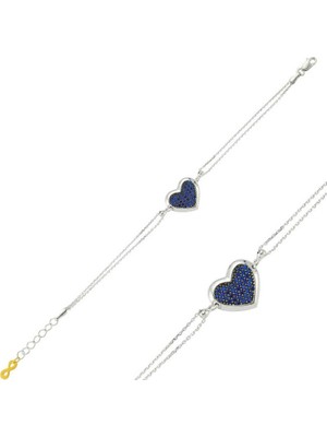 925 Gümüş Kalbim 925 Ayar Gümüş Bileklik