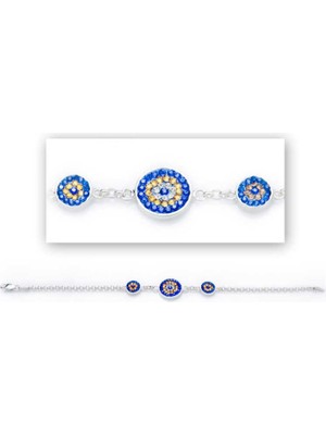 925 Gümüş Nazar Bayan 925 Ayar Gümüş Bileklik