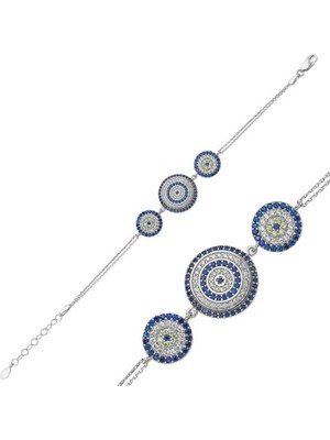 925 Gümüş Nazar 925 Ayar Gümüş Bileklik