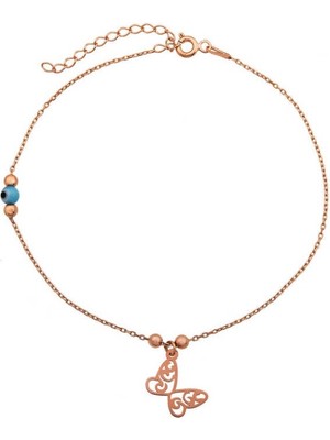 925 Gümüş Nazar Kelebek 925 Ayar Gümüş Bileklik