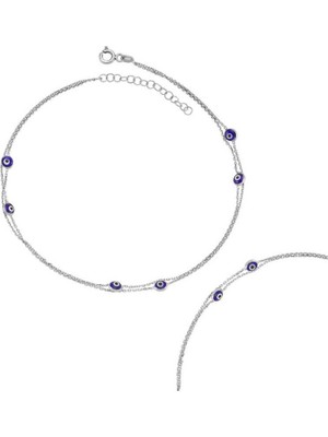 925 Gümüş Nazar Bayan 925 Ayar Gümüş Bileklik