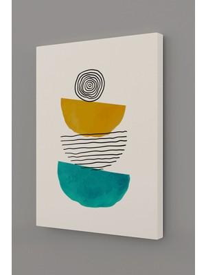 Stella Store Soyut Modern Minimal  Kanvas Tablosu 3'lü Canvas Tablo Seti