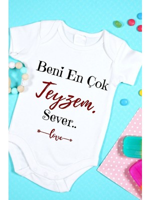 Tuğba Baby Özel Tasarım Bebek Zıbın Çıtçıtlı Body Beni En Çok Teyzem Sever!