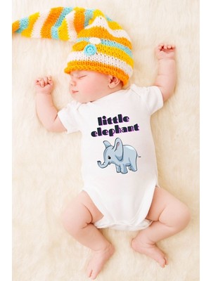 Tuğba Baby Özel Tasarım Bebek Zıbın - Çıtçıtlı Body (Little Elephant)