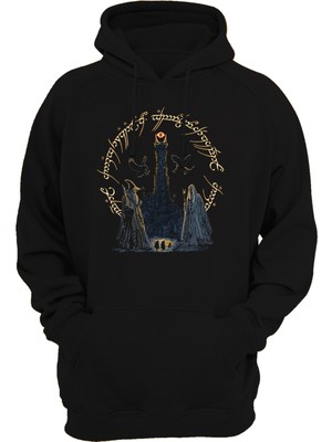 Remonz Lotr Yüzüklerin Efendisi Baskılı 3 Ipl. Şardonlu, Içi Polar, KALIN(600GR) Hoodie