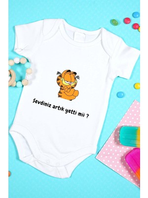 Tuğba Baby Özel Tasarım Bebek Zıbın - Çıtçıtlı Body (Sevdiniz Artık Yetti Mi?)