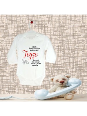 Tuğba Baby Bizi Çekemeyenler Teyzem Baskılı Bebek Zıbını