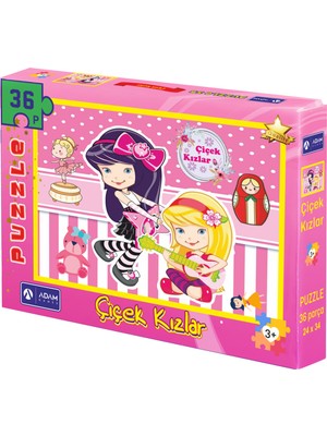Adam Games Çiçek Kızlar 36 Parça Puzzle Yapboz