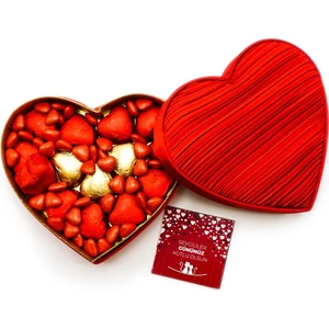 Nin Chocolate Sevgililer Günü Çikolatası Pileli Kalp Kutu