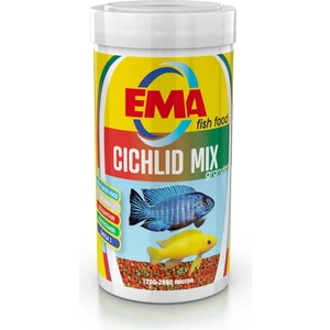 Ema Cıchlıd Mıx grranulat Ciklet Balığı Yemi 250 ml