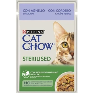 Cat Chow Kuzu Etli Kısırlaştırılmış Yaş Kedi Maması 85GR