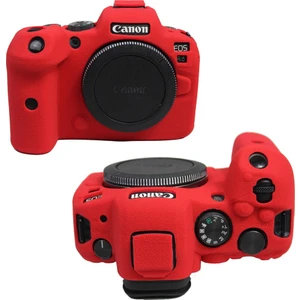 Canon R5 Silikon Koruma Kılıfı - Kırmızı