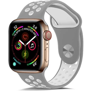 Apple Watch Uyumlu 7 (45MM) Kordon Esnek Silikon Delikli Şık Tasarım (Sadece Kordondur)