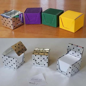 4 Adet Ondule Kutulu Küp Bloknot