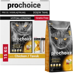 Pro Choice Prochoice Pro 32 Sterilised Tavuklu Kısır Kedi Maması 15 kg