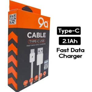 9A 2.1AH Fast Type-C Kablo
