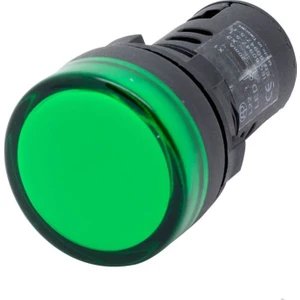 22 mm Yeşil Ledli Sinyal Lambası 220V Ac Gwest