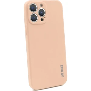 Apple iPhone 13 Pro Max Için Sıvı Silikon Hassas Kesim Telefon Kılıfı - Açık Pembe (Yurt Dışından)