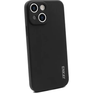 Apple iPhone 13 Için Düşmeye Dayanıklı Hassas Kesim Sıvı Silikon Telefon Kılıfı - Siyah (Yurt Dışından)
