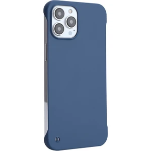 Apple iPhone 13 Pro Max Için Darbeye Dayanıklı Parmak Izi Önleyici Kauçuk Mat Çizilmez Sert Pc Telefon Kılıfı - Koyu Mavi (Yurt Dışından)