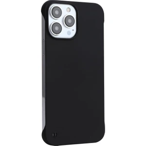 Apple iPhone 13 Pro Için Sert Pc Kauçuk Mat Çerçevesiz Öizilmez Telefon Kılıfı - Siyah (Yurt Dışından)