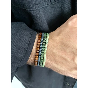 Padore Accessory 4 Adet Çok Şık Ahşap Bileklik