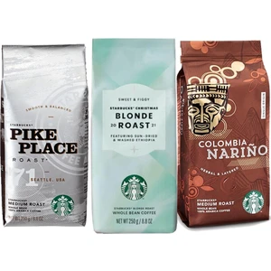 Blonde Roast, Pike Place ve Colombia Çekirdek Kahve 250 gr