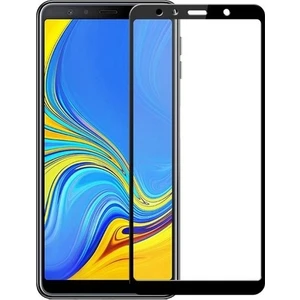 Samsung Galaxy A7 2018 Tam Ekran Koruyucu Kırılmaz Cam 9H Temperli Koruma Dayanıklı 5D