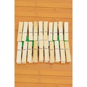 Bambu Ahşap Mandal 20 Li Mandal Seti Bambu Mandal Ahşap Mandal