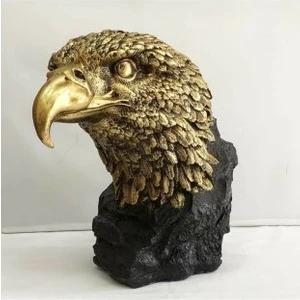 Tual Hobi Sanat Dekoratif Kartal Kafası Heykeli (30X30CM)
