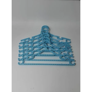 6'lı Çocuk Elbise Askısı Mavi Bebek Kıyafet  Askısı 30 x 15 cm