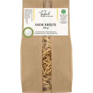 Sade Erişte 500 gr (Taş Değirmen Unu, Taze Süt ve Köy Yumurtalı, Katkısız Ev Yapımı)