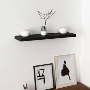 Gizli Tutuculu Duvar Rafı 80 cm - M.siyah