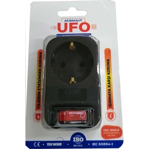 Ufo As Bakalit Ufo Akım Korumalı Anahtarlı Tekli Priz