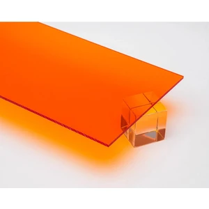 2.8mm Turuncu Transparan Pleksi Levha Akrilik Levha