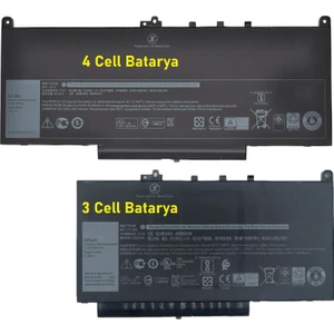 Dell Latitude E7270, E7470, J60J5 Notebook Bataryası - 4 Cell