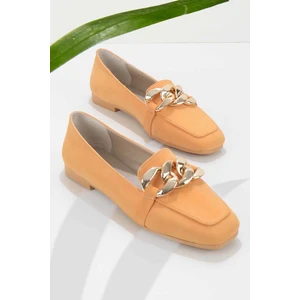 Turuncu Nubuk  Kadın Loafer Ayakkabı K01641165901