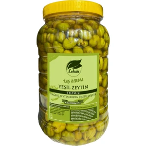 Taş Kırma Yeşil Zeytin, Tuzsuz, Acı Suyunda, Net 2 kg