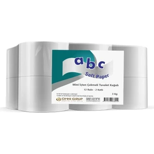 Abc Soft 3 kg Mini Cimri Içten Çekmeli Rulo Tuvalet Kağıdı