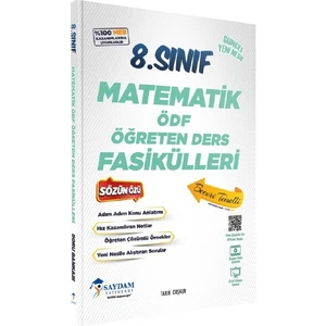 Saydam Yayınları Saydam 8. Sınıf Matematik Öğreten Ders Fasikülleri (Ödf)